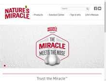 Tablet Screenshot of naturesmiracle.com